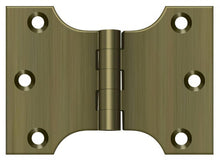 Deltana DSPA3040 3" x 4" NRP Square Corner Door Hinge.