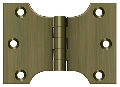 Deltana DSPA3040 3" x 4" NRP Square Corner Door Hinge.