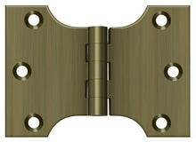 Deltana DSPA3040 3" x 4" NRP Square Corner Door Hinge