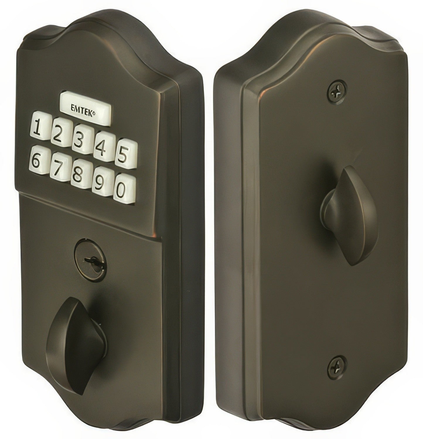 Emtek Single Cylinder Solid Brass Electronic Deadbolt