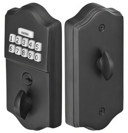 Emtek Single Cylinder Solid Brass Electronic Deadbolt