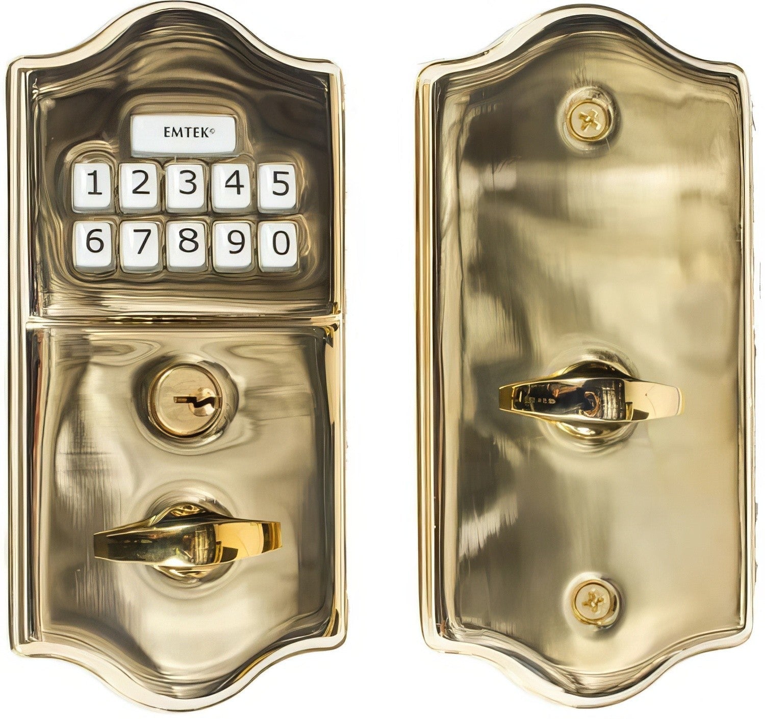 Emtek Single Cylinder Solid Brass Electronic Deadbolt