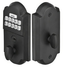 Emtek Sandcast Bronze Single Cylinder Cast Bronze Electronic Deadbolt