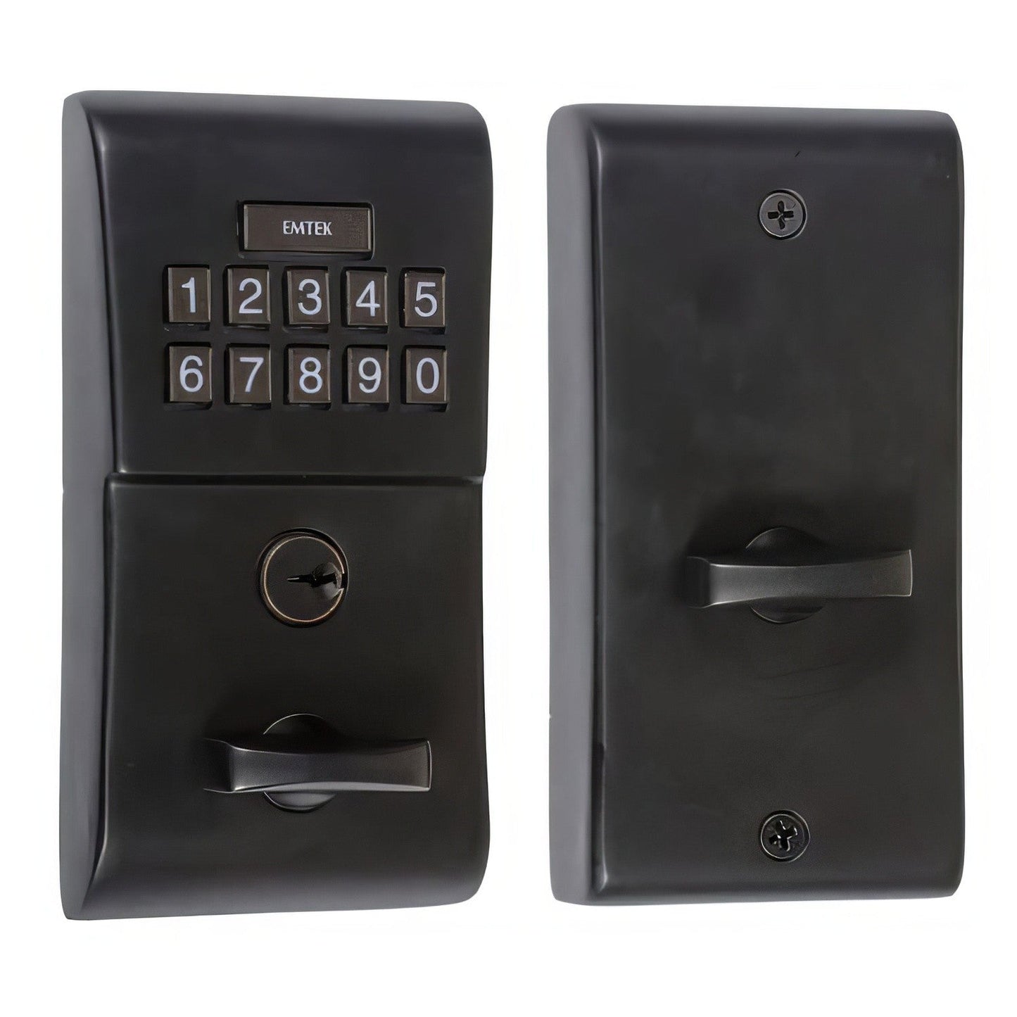 Emtek Brass Modern Single Cylinder Solid Brass Electronic Deadbolt