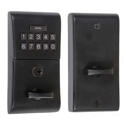 Emtek Brass Modern Single Cylinder Solid Brass Electronic Deadbolt