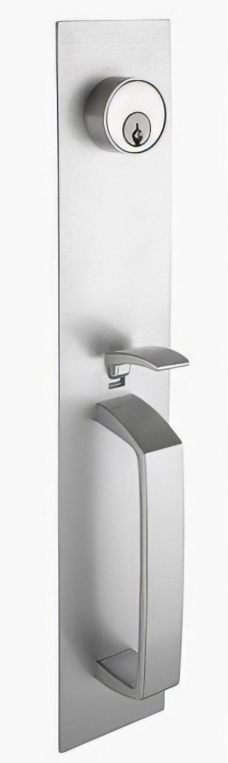 Copper Creek ED-ESCTHM Thumb Piece Escutcheon with Keyed Mortise Cylinder.