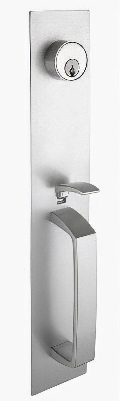 Copper Creek ED-ESCTHM Thumb Piece Escutcheon with Keyed Mortise Cylinder.