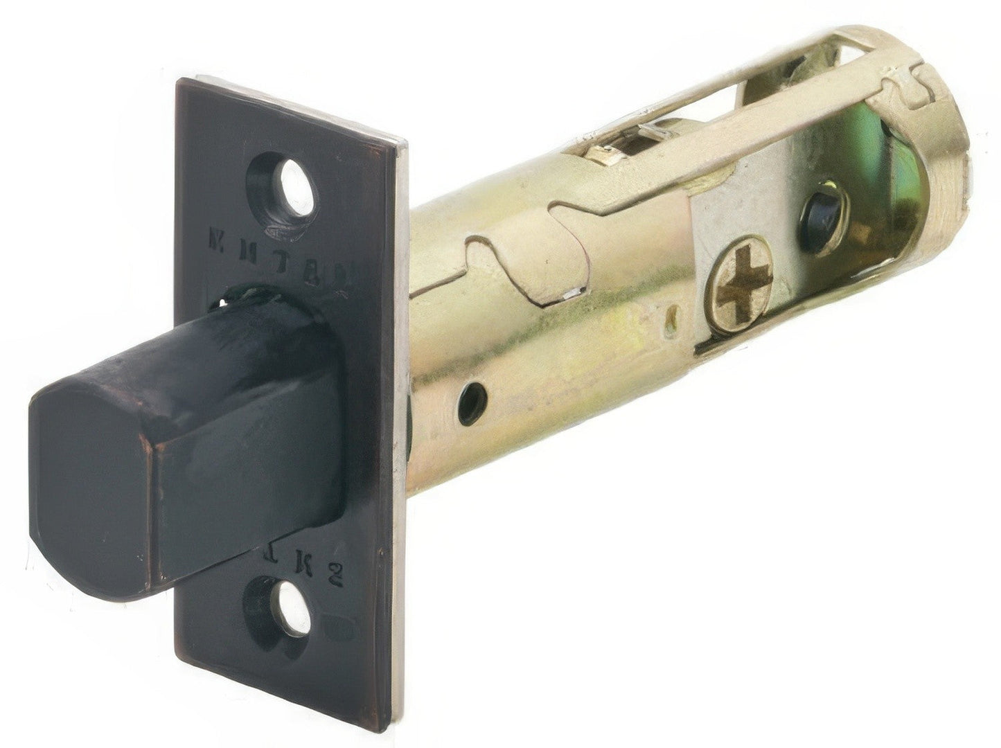 Emtek Deadbolt Latch with 2-3/8 Backset and Radius Corners for Products