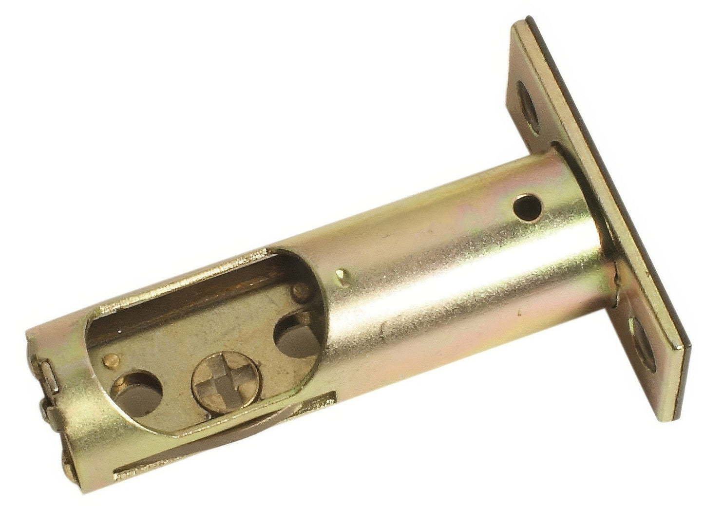 Emtek Deadbolt Latch with 2-3/8 Backset and Radius Corners for Products