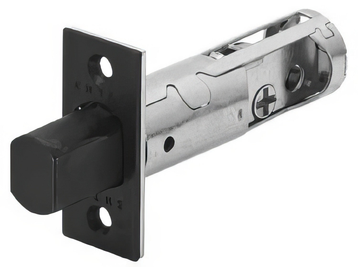 Emtek Deadbolt Latch with 2-3/8 Backset and Radius Corners for Products
