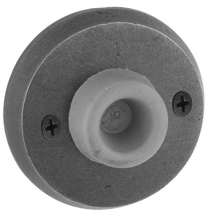 Emtek 2255#2 Rubber Tipped Wall Mounted Sandcast Bronze Door Stop with #2 Rosette