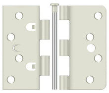 Deltana EN4404USPW-UN 4" x 4" Plain Bearing Hinge with 1/4" Radius Corner.