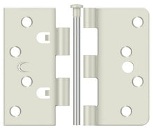 Deltana EN4404USPW-UN 4" x 4" Plain Bearing Hinge with 1/4" Radius Corner