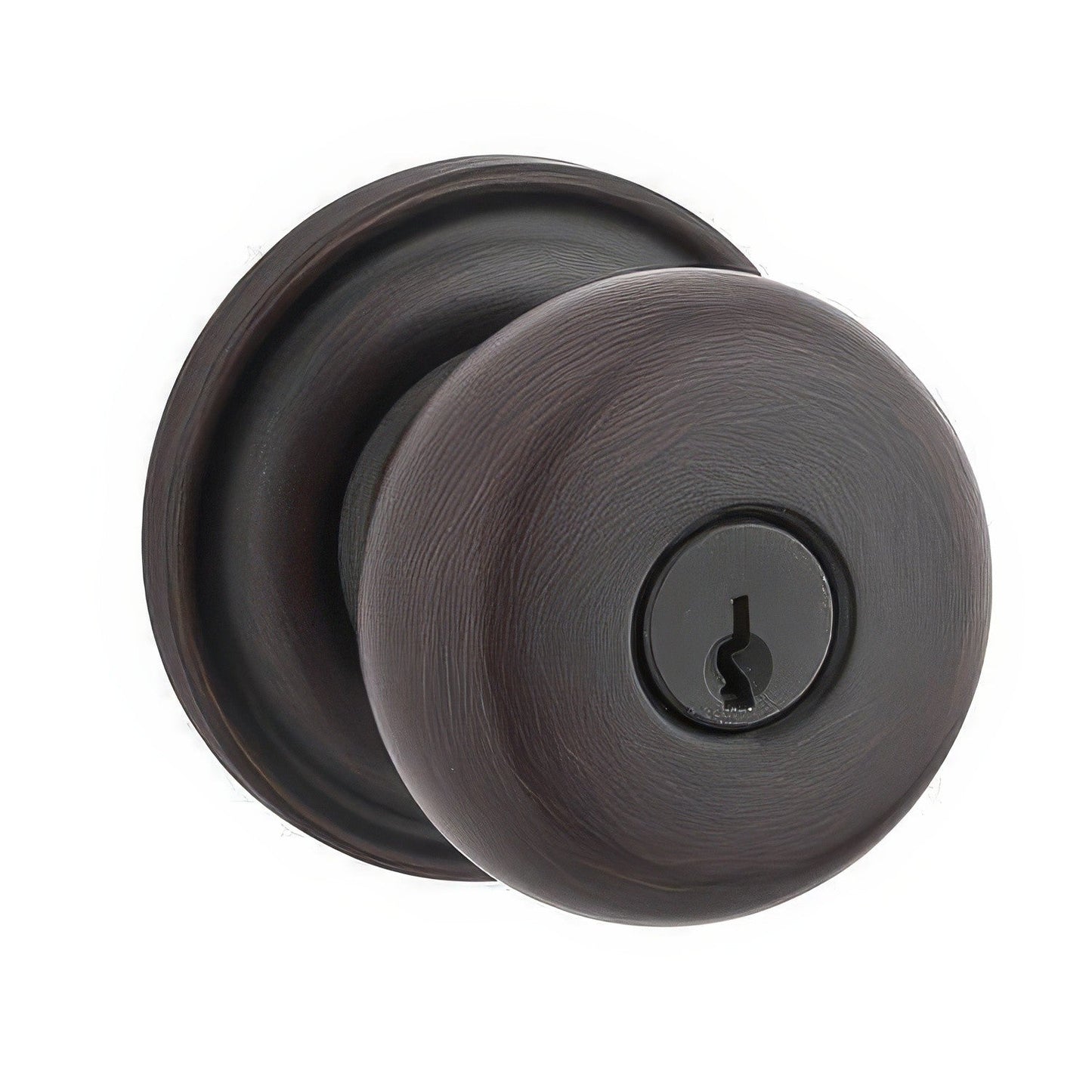 Baldwin EN.ROU.TRR Round Keyed Entry Single Cylinder Knobset