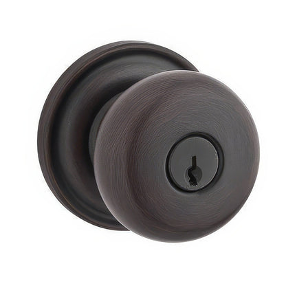 Baldwin EN.ROU.TRR Round Keyed Entry Single Cylinder Knobset