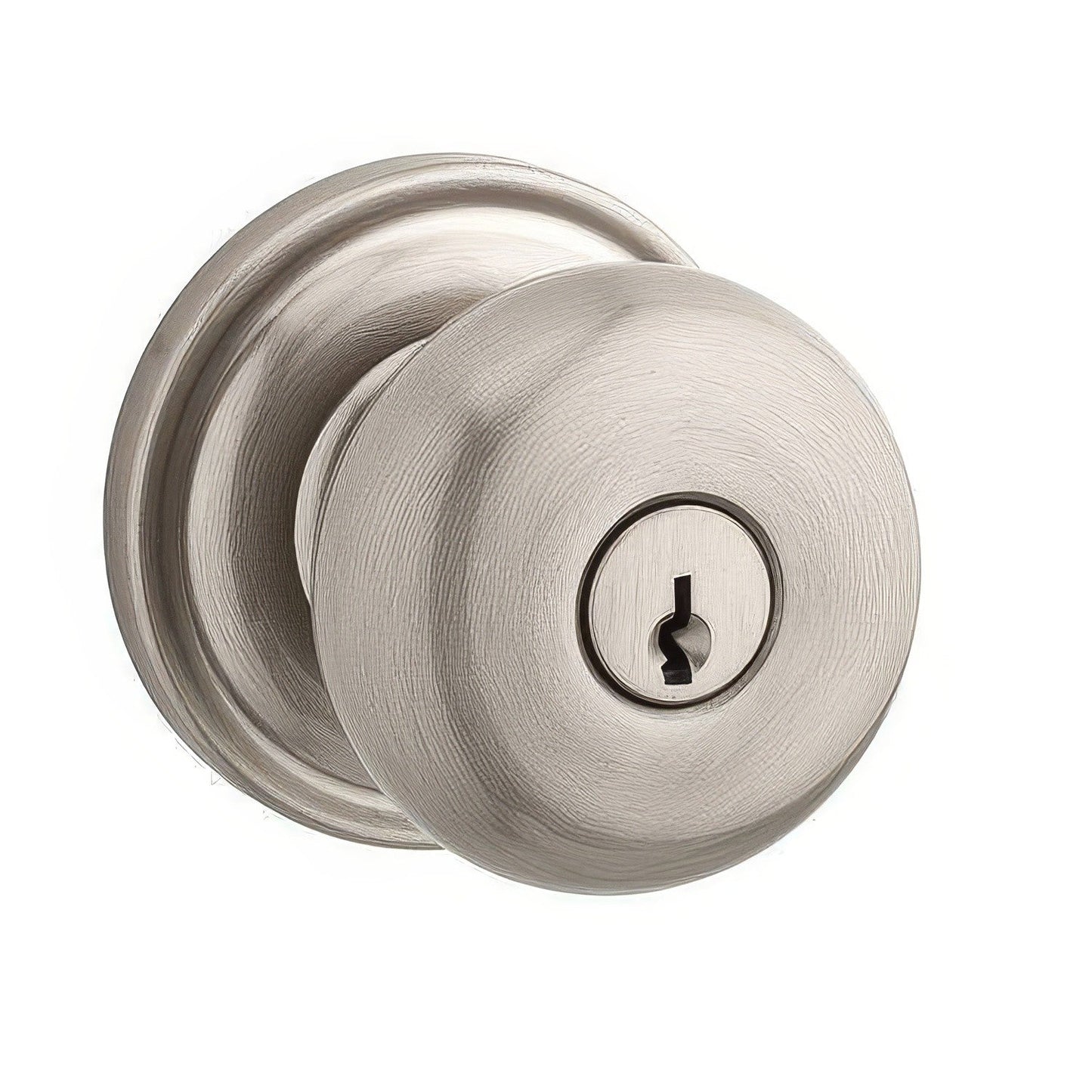 Baldwin EN.ROU.TRR Round Keyed Entry Single Cylinder Knobset