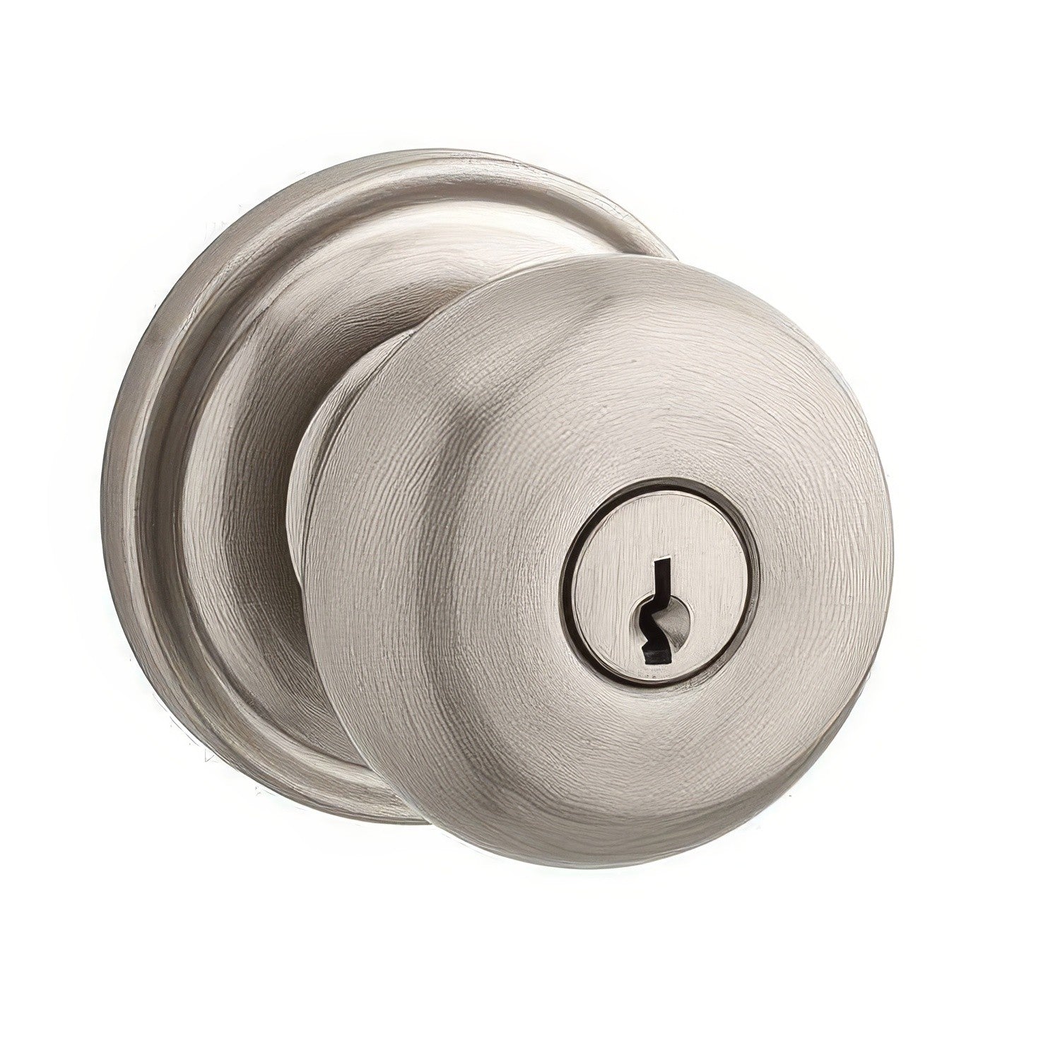 Baldwin EN.ROU.TRR Round Keyed Entry Single Cylinder Knobset