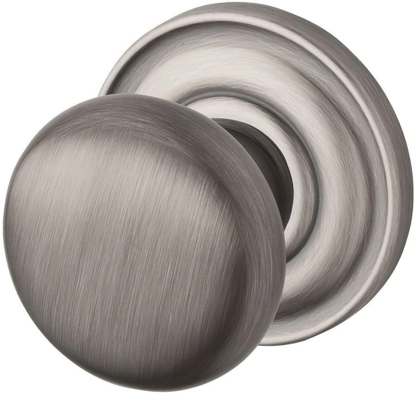 Baldwin EN.ROU.TRR Round Keyed Entry Single Cylinder Knobset.