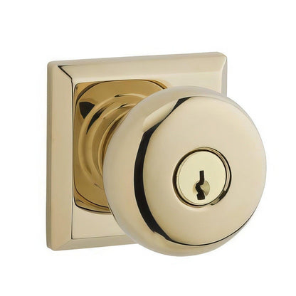 Baldwin EN.ROU.TSR Round Keyed Entry Single Cylinder Knobset.