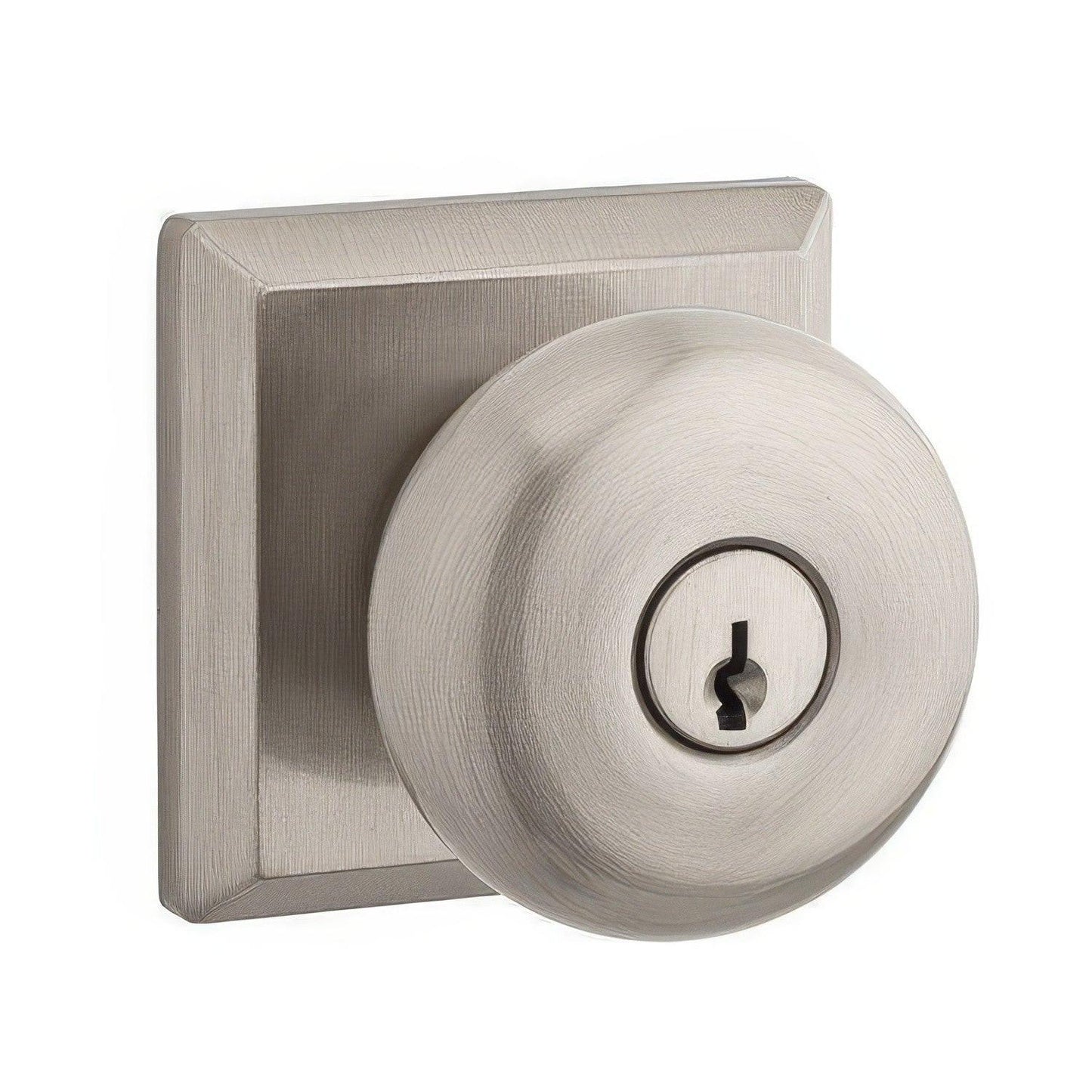 Baldwin EN.ROU.TSR Round Keyed Entry Single Cylinder Knobset.