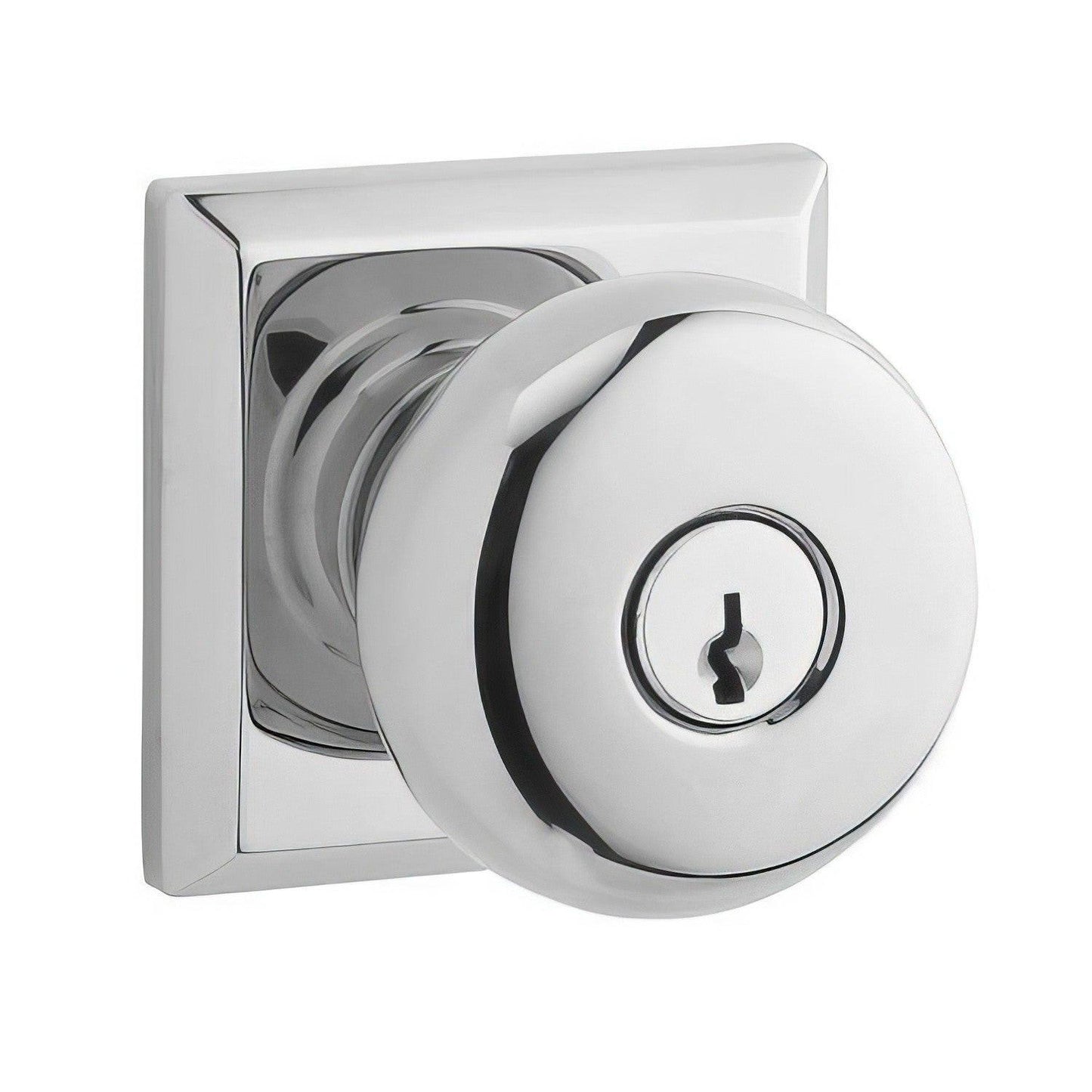 Baldwin EN.ROU.TSR Round Keyed Entry Single Cylinder Knobset.
