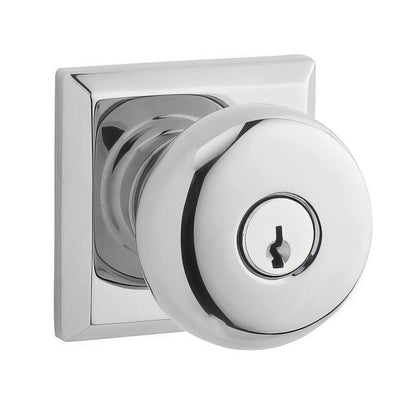 Baldwin EN.ROU.TSR Round Keyed Entry Single Cylinder Knobset.