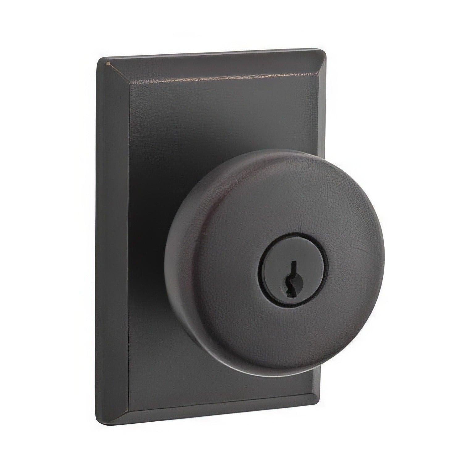 Baldwin EN.RUS.RSR Rustic Keyed Entry Single Cylinder Knobset.