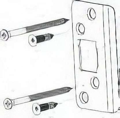 Better Home Products EXDEST Extended Deadbolt Strikeplate, with 3" screws