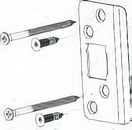 Better Home Products EXDEST Extended Deadbolt Strikeplate, with 3" screws