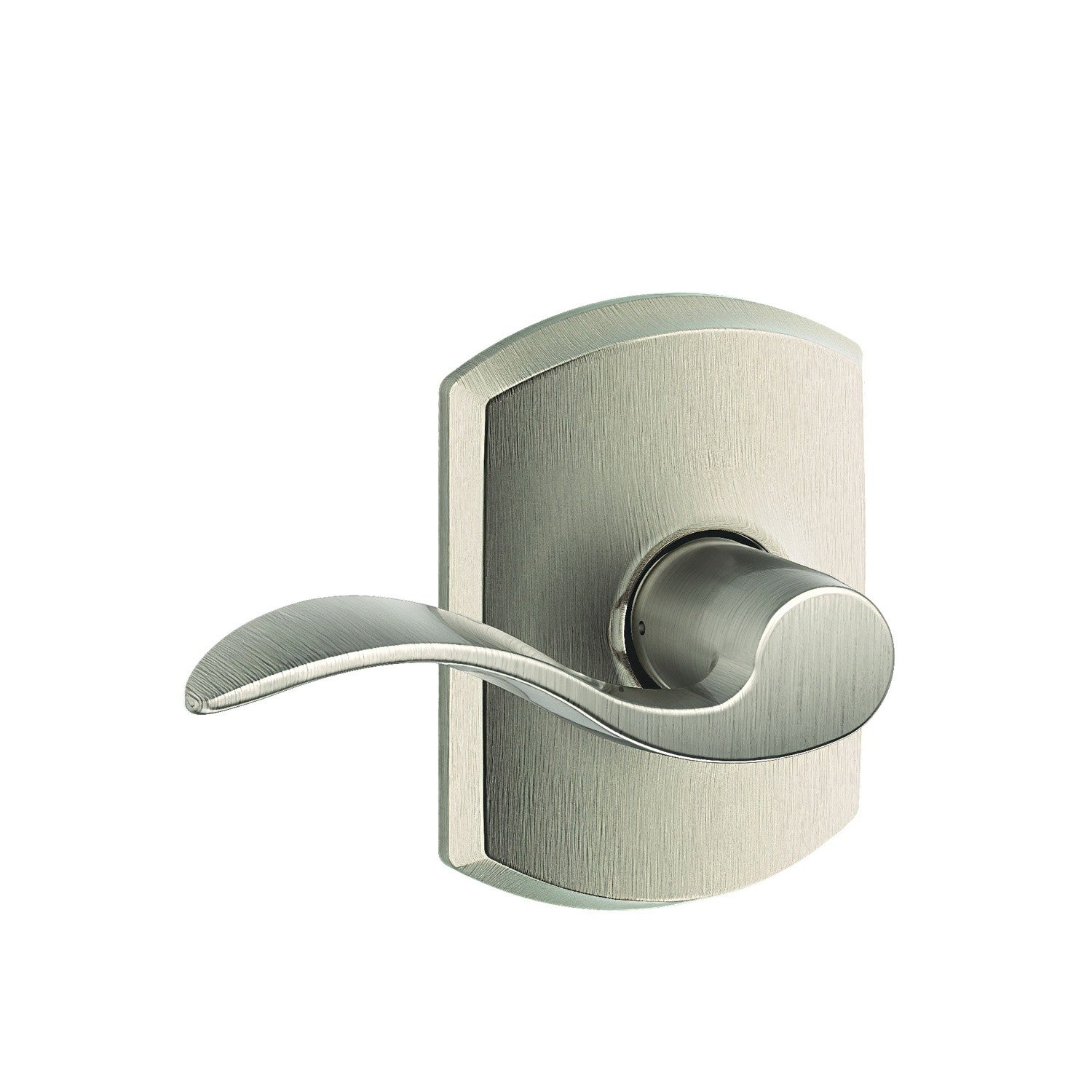 Schlage F10ACC-GRW Accent with Greenwich Rose Passage Door Lever