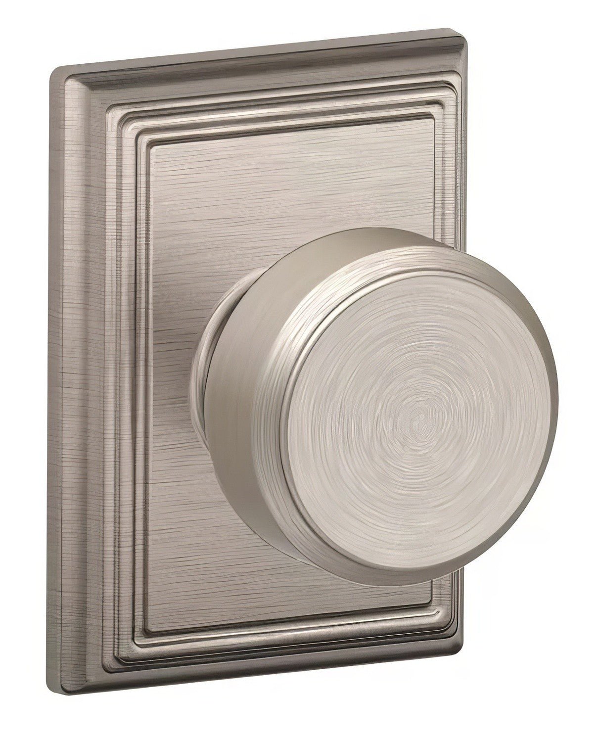 F10BWE-ADD Bowery with Addison Rose Passage Door Knob
