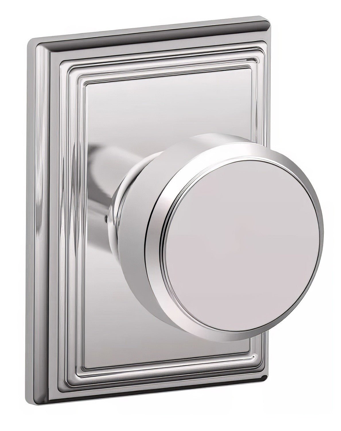 F10BWE-ADD Bowery with Addison Rose Passage Door Knob.