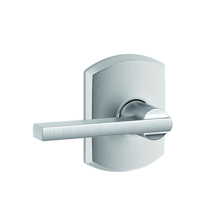 Schlage F10LAT-GRW Latitude with Greenwich Rose Passage Door Lever
