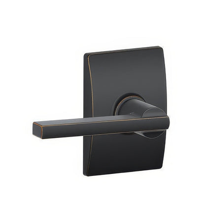 Schlage F10-LAT-CEN F-Series Latitude Passage Door Lever