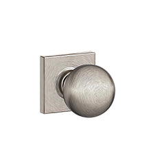 Schlage F10ORB619COL Orbit with Collins Rose Passage Door Knob Satin Nickel