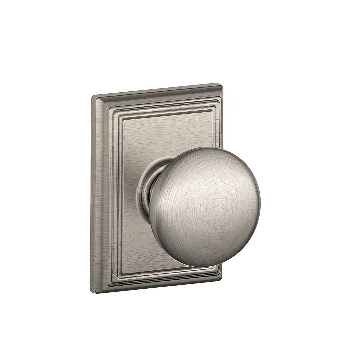 Schlage F10PLY-ADD Plymouth with Addison Rose Passage Door Knob