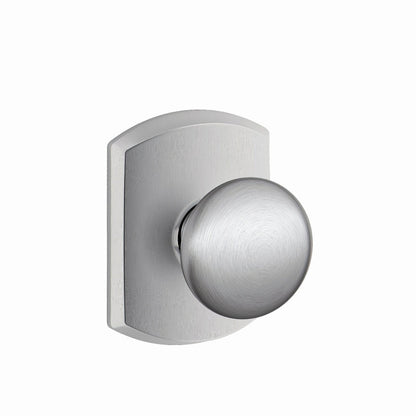 Schlage F10PLY-GRW Plymouth with Greenwich Rose Passage Door Knob