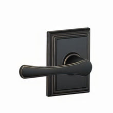 Schlage F10-VLA-ADD Avila with Addison Rose Passage Door Lever