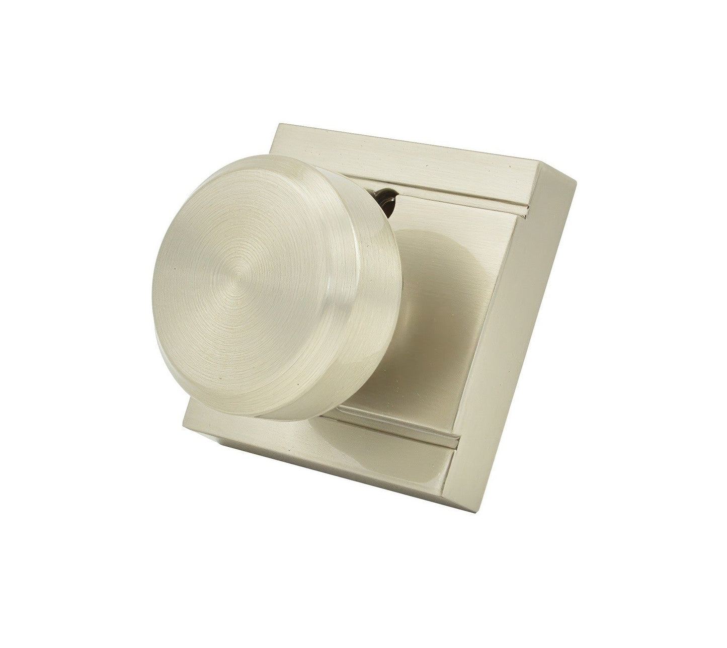Schlage F170BWE619ULD Bowery with Upland Rose Dummy Door Knob Satin Nickel