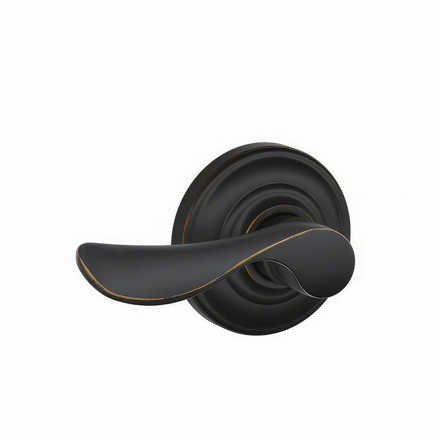 Schlage FA170-CHP-RH F-Series Champagne Right Hand Dummy Door Lever.
