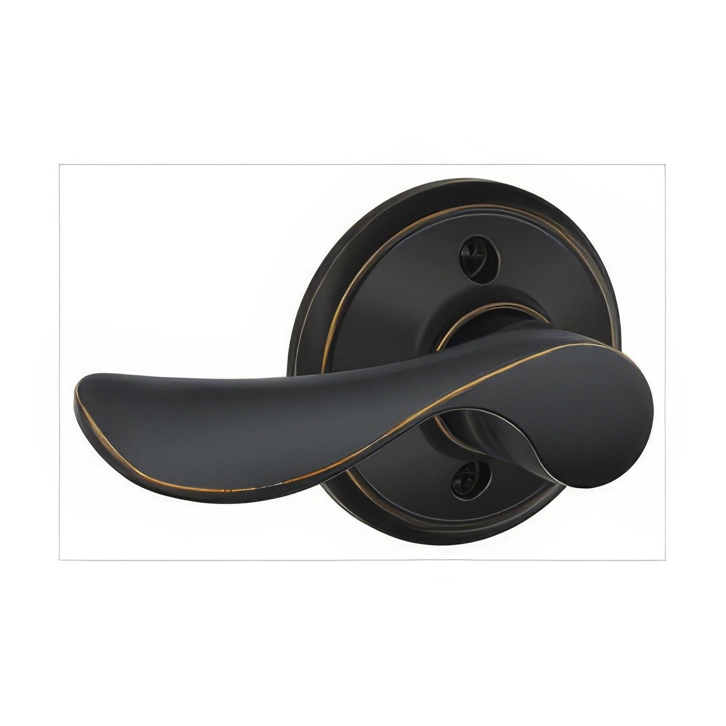 Schlage F170-CHP-LH F-Series Champagne Left Hand Dummy Door Lever
