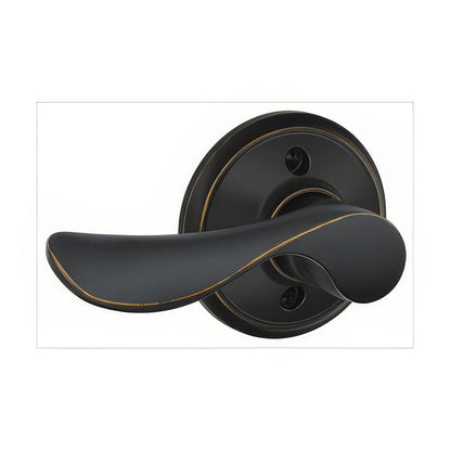 Schlage F170-CHP-LH F-Series Champagne Left Hand Dummy Door Lever