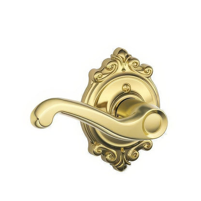 Schlage F170-FLA-BRK-LH F-Series Flair Left Hand Dummy Door Lever