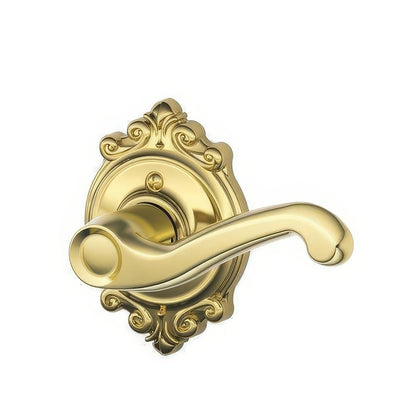 Schlage F170-FLA-BRK-RH F-Series Flair Right Hand Dummy Door Lever