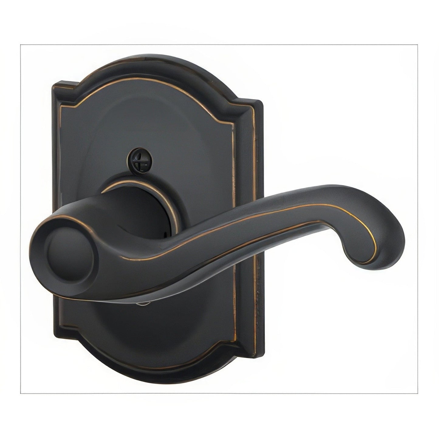 Schlage F170-FLA-CAM-RH F-Series Flair Right Hand Dummy Door Lever