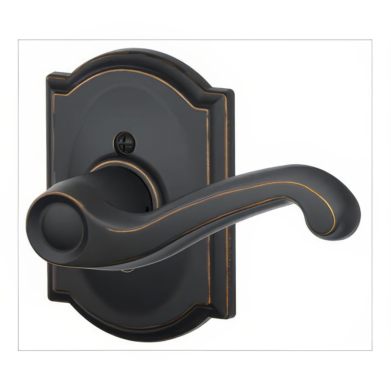Schlage F170-FLA-CAM-RH F-Series Flair Right Hand Dummy Door Lever