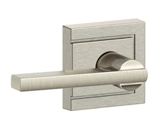 Schlage F170LAT619ULD Latitude with Upland Rose Dummy Door Lever Satin Nickel.