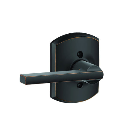 Schlage F170LAT-GRW Latitude with Greenwich Rose Dummy Door Lever.