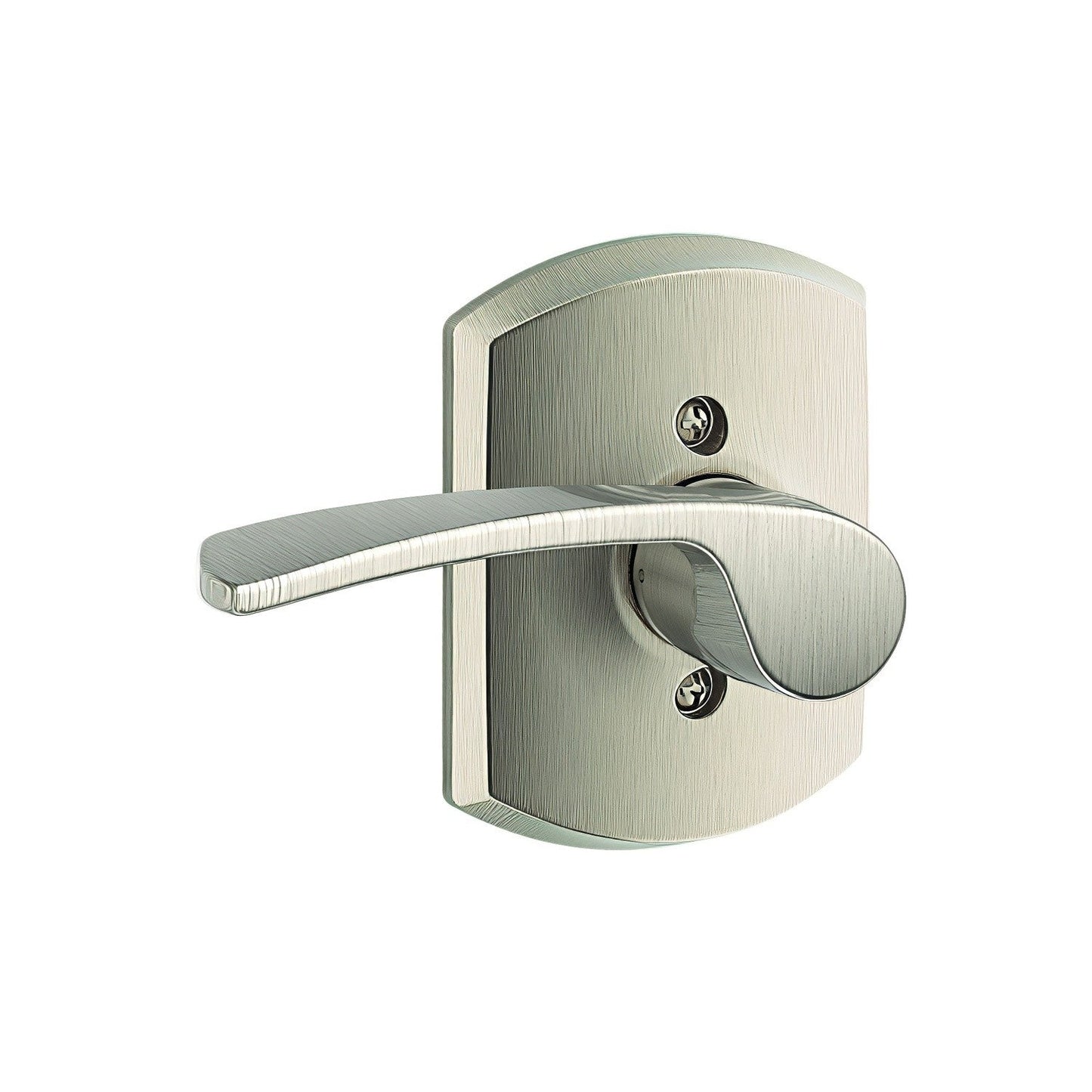 Schlage F170MER-GRWLH Merano with Greenwich Rose Left Hand Dummy Door Lever.