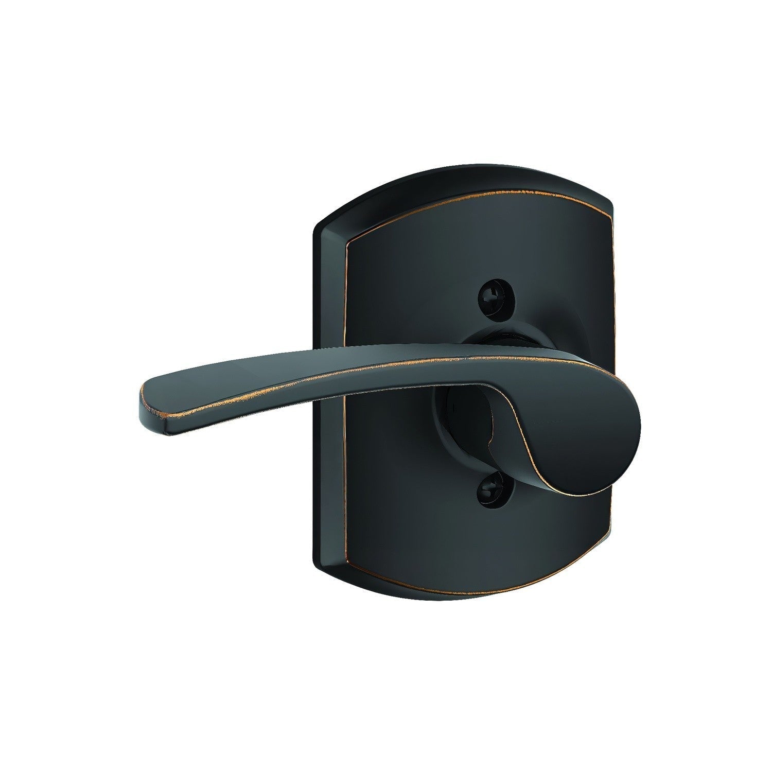 Schlage F170MER-GRWRH Merano with Greenwich Rose Right Hand Dummy Door Lever.